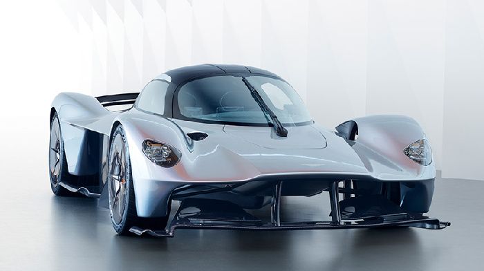 Aston Martin has unveiled a pre-production version of the hypercar Valkyrie