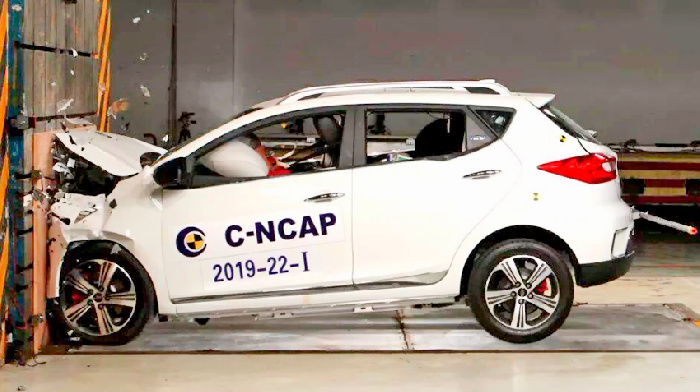 Crash test of electrocreaser JAC iEV7S was successful