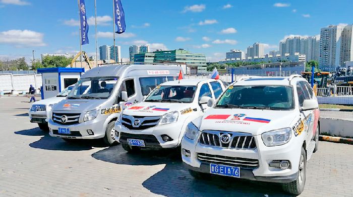 Foton has struck a rally in Russia to honor the 2018 world Cup