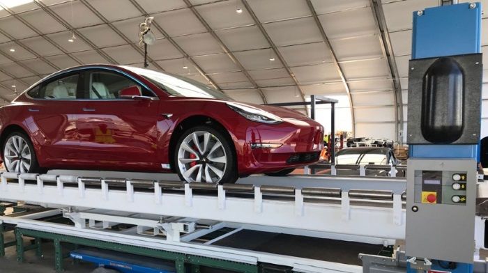 Tesla stopped checking brake Model 3