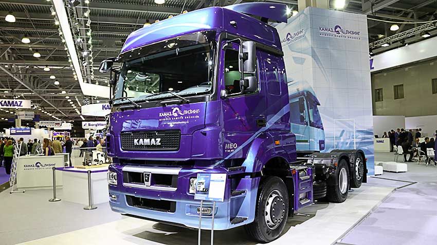 The series went semi-trailer truck KAMAZ with crane axle