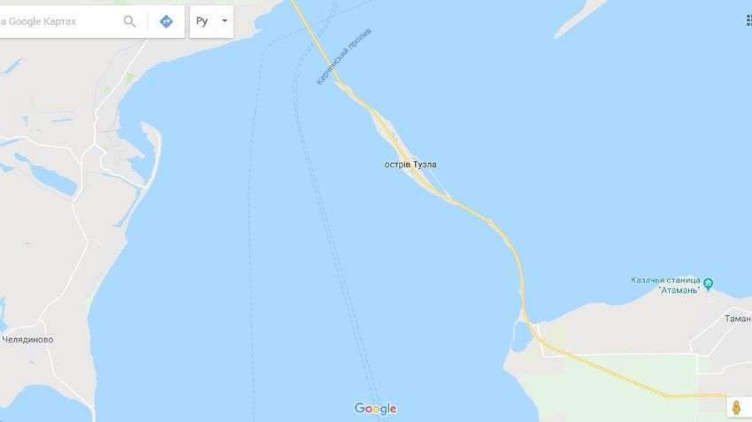 Google added the Crimean bridge on their cards