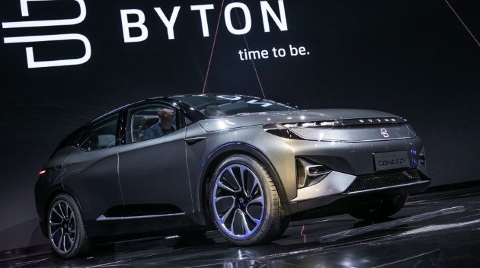 Byton Chinese startup has introduced a concept electric crossover