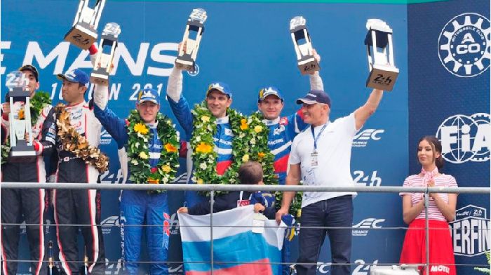 The Russians made it to the podium in the marathon "24 hours of Le Mans"