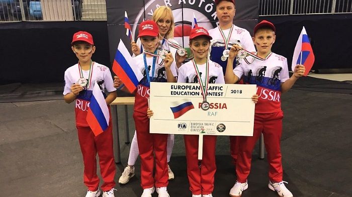 Russian students won in the contest of traffic rules