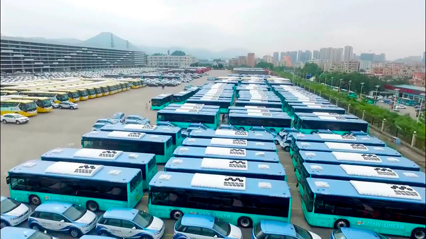 The buses displace oil faster electric vehicles