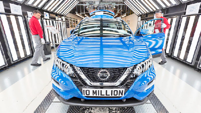Nissan produced its 10 millionth vehicle in English Sunderland