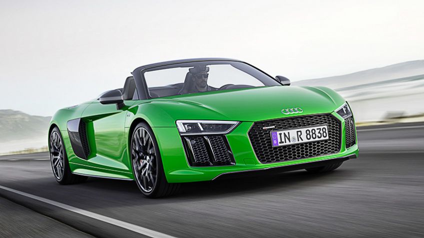 Audi R8 Spyder V10 plus – with the wind