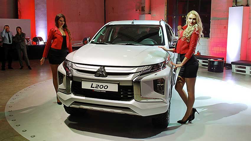 A presentation of the updated Mitsubishi L200 pick-up was held in a "Boiler room"