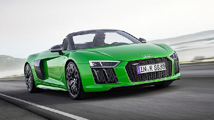 Audi R8 Spyder V10 plus – with the wind