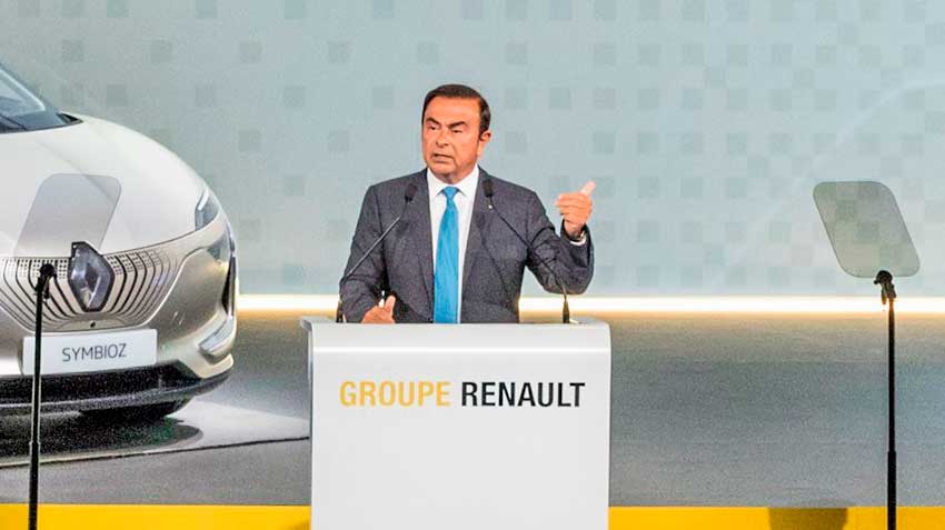 Carlos Ghosn left Renault