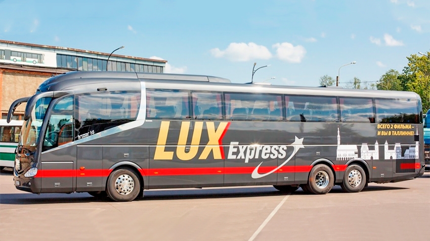 New Scania Irizar i6 buses went from St. Petersburg to the Baltic States and Finland