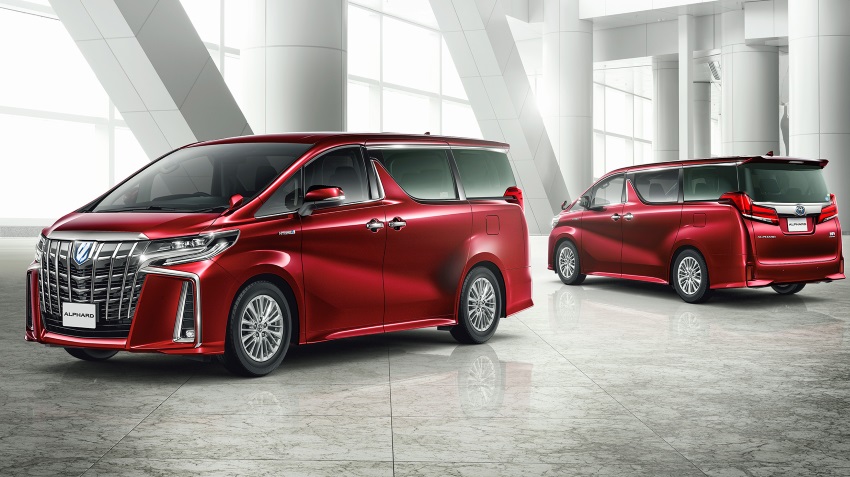 Updated Toyota Alphard and Velfire