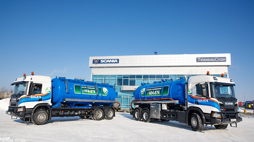 Scania has introduced to the Russian market of municipal vehicles on methane