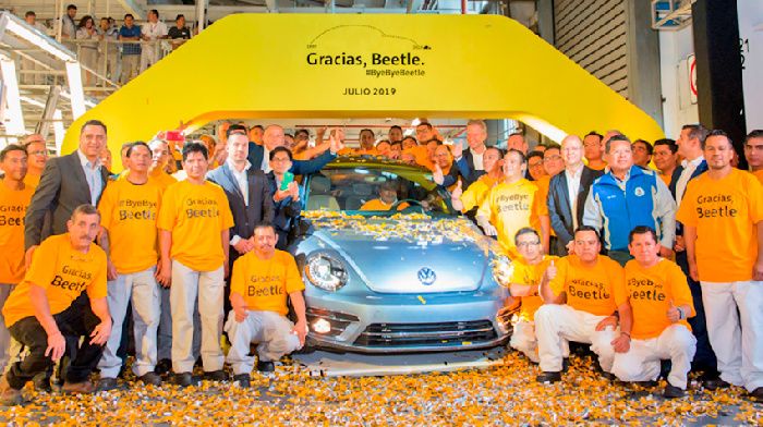 The Volkswagen beetle has finally gone down in history